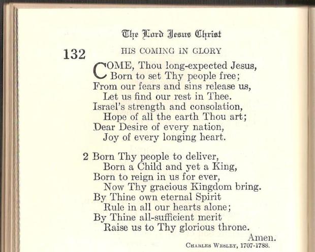 6 come thou long expected Jesus cropped